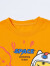 贝贝怡儿童T恤短袖男童装夏季2022新品卡通印花柔软透气外出衣服 橙色 8岁/身高150cm