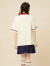 拉拉波波【设计师潮牌】夏季新款美式运动Polo领短袖T恤女CBCB-WSDT17 蓝色 S