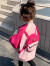 乐芭鼠童装儿童风衣外套秋装新款女童外套春秋外穿时尚洋气上衣小童衣服 粉色（小书包小熊外套） 90码 建议1-2岁 (身高85左右)