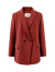 玖姿（JUZUI）商场同款纯色通勤OL风西装外套女装秋季新款JWBQ40108 锈红 S