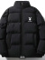 高品质羽绒棉衣男士冬季休闲宽松保暖加厚棉服大码短款棉袄外套 黑色 M80-105斤