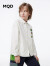 MQD马骑顿童装男童衬衫2024年春装儿童韩版衬衣薄外套 米白 140cm