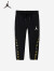 耐克（NIKE）JORDAN 耐克童装女童保暖加绒运动裤2022冬季新款儿童针织长裤 黑色金色 110/50(4)