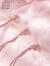 美洋（MEIYANG）桃花酿马甲薄荷曼波中式暗纹提花缎盘扣A字无袖上衣休闲新款马甲 粉色 L
