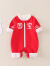 任性地带（REN   XING   DI   DAI）新生婴儿衣服0-3个月宝宝春款秋装满月周岁红色婴幼儿连体衣爬服 蓝色 66 cm