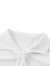 lagogo拉谷谷白色雪纺衬衫女春季新款上衣气质翻领系带泡泡袖通勤 本白色（V1） 155/S/36