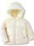 巴拉巴拉儿童羽绒服女童新款冬季男童宝宝童装外套保暖亲子装 米白10302 170cm