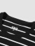 森马短袖T恤男夏季时尚经典条纹圆领上衣日常简约通勤休闲装修身 黑白色调00391 175/92A/L