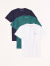 ABERCROMBIE & FITCH男装女装套装 3件装美式小麋鹿通勤运动圆领短袖T恤 326007-1 绿色 、藏青和白色 S (175/92A)