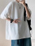 顶峰保罗（Dingfengbaoluo）日系纯色纯棉短袖t恤男士夏季基础款宽松白色打底内搭T2100白2XL