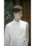 TAO HAN【潮流国风】新中式男装白色衬衫立领中国风盘扣唐装男款汉服素衣 白色短袖 M