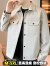BABIBOY夹克男秋冬季潮流百搭韩版修身外套男士工装上衣服 卡其色 XL 