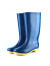 诸己秋季低跟女士专用雨鞋防水防滑女式胶鞋厨房pvc高筒雨靴女款 矮筒兰色 36