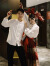 黛美琪（Daimeiqi）马面裙连衣裙新中式国风敬酒服红色马面裙套装改良订婚结婚汉服女 白色衬衫+红色马面裙 S