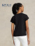 Polo Ralph Lauren 拉夫劳伦女装 经典款棉质平纹针织圆领T恤RL24227 001-黑色 XL