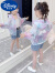 迪士尼（Disney）女童防晒衣夏季薄款外套2024大童防紫外线连帽透气儿童冰丝防晒服 紫色 110