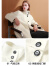 三彩女装2023冬季新款羊驼毛苏力大衣外套长款宽松双面呢大衣女 本白 150/76A/XS
