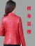 兰威费雷春秋外套女短款皮衣韩版修身皮外套洋气中年妈装皮夹 黑色 4XL 130-145