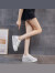 ZUYLFYP帆布鞋女2024新款夏季网面透气薄款内增高厚底百搭休闲运动板鞋女 米色(升级版)99%的选择 37 【现货秒发】