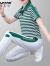 啄木鸟运动套装女夏季2024新款好棉翻领polo衫休闲服两件套 绿色 M 建议80-95斤