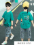 迪士尼（Disney）男童套装 新款中大儿童4-12岁男孩短袖T恤牛仔裤两件套学生衣服 黄色 150码建议身高135-145CM