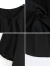 拉夏贝尔（La Chapelle）雪纺衬衫女2024夏季新款套头休闲百搭衬衣女百搭显瘦洋气上衣 黑色 大码4XL