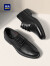 海澜之家HLA皮鞋男士正装商务透气德比鞋HAAPXM2AC80163 黑色冲孔42