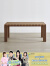莫语法式复古全实木餐桌椅子组合个性原创设计师长方形桌子 2.0米