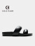 colehaan歌涵 女鞋凉鞋夏季新款舒适一脚蹬沙滩鞋拖鞋W28498 黑色-W28498 35.5