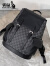 袋鼠（KANGAROO）品牌奢侈双肩包男士时尚格子背包潮牌大容量旅行包休闲学生书包电 纯格子