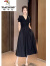啄木鸟（TUCANO）御姐赫本风收腰连衣裙2024年高档女装时尚新款夏季高品质设计小众 黑色连衣裙 M