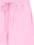 WE11DONE中性男女同款经典新款中腰logo印花束脚裤运动长裤 浅粉色 S