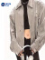 NASALIKE棒球服外套少女春夏装2024新款初中高中学生ins潮美式夹克上衣服 银色 XL