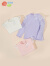 贝贝怡女童长袖T恤2024春装洋气上衣打底衫甜美女宝宝t恤儿童衣服 紫色 120