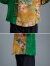 缇米媗中老年人女夏装套装新款中国风时尚妈妈小衫奶奶夏季大码宽松上衣 墨绿色拼黑色（上衣+裤子）套装 5XL建议穿160-175斤