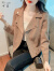 可茵（Keyin）外套女短款2023年秋季新款韩版气质显瘦百搭修身气质夹克上衣女潮 米白色 M