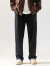 Foss Phil裤子男士春夏季直筒裤垂感阔腿裤宽松百搭运动休闲裤206黑色XL