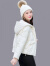 皮尔卡丹（pierre cardin）羽绒服女短款2023冬季新款韩版小个子洋气加厚百搭保暖白鸭绒外套 白色 S 建议85-102斤