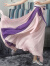 传祺威登720度双面穿一片式练功服半身裙长裙民族舞蹈舞蹈飘逸女 缎粉色橙色 裙长80cm适合身高147152