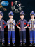 迪士尼三月三少数民族服装儿童广西壮族舞蹈服装傣族土家族男童演出服饰 男款流苏藏青长袖 140cm 标准尺码