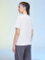海澜之家（HLA）短袖T恤女24新款sportsday马术运动吸湿排汗短袖女夏季 漂白W8 165/88A