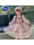 迪士尼（Disney）女童洛丽塔公主风2024新款儿童春季薄款纱裙连衣裙女宝宝春装裙子 粉紫色洛丽塔M737 140cm