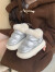 细细条（XIXITIAO）时尚外穿居家棉鞋男女冬季2023新款保暖防水短靴棉拖鞋ins 儿童无字母款银色 28-29（内长约18.5cm）