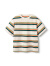 巴拉巴拉儿童童装男童t恤短袖2024新款夏装纯棉中大童条纹上衣潮 白绿色调00414 140cm