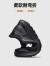 卡帝乐鳄鱼（CARTELO）男鞋夏季透气镂空牛皮凉鞋软底商务运动休闲皮鞋 5208 黑色 40 