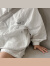桑纪（SANGJI）韩国ins儿童立领防晒外套男童夏装套装3女童速干皮肤衣短裤两件套 白色上衣 90