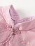 戴维贝拉（DAVE＆BELLA）童装公主裙儿童连衣裙中国风汉服裙子女孩童裙春秋新款大童服装 紫粉色 130cm（建议身高120-130cm）