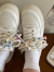 维伦凯林先叁原创鞋子小众春天适合这种五颜六色小白鞋帆布鞋女白色板鞋 米色 35