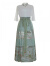 纳琳雅Nalinya2024新款新中式国风立领刺绣喇叭袖衬衫一片式织金马面裙 白色上衣+绿色马面裙 M