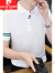 皮尔卡丹（pierre cardin）2024男士夏季薄款短袖T恤冰丝透气纯色休闲polo领简约韩版体恤衫 白色 M（建议95-120斤）
